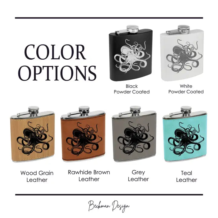 Flask- Octopus Kraken