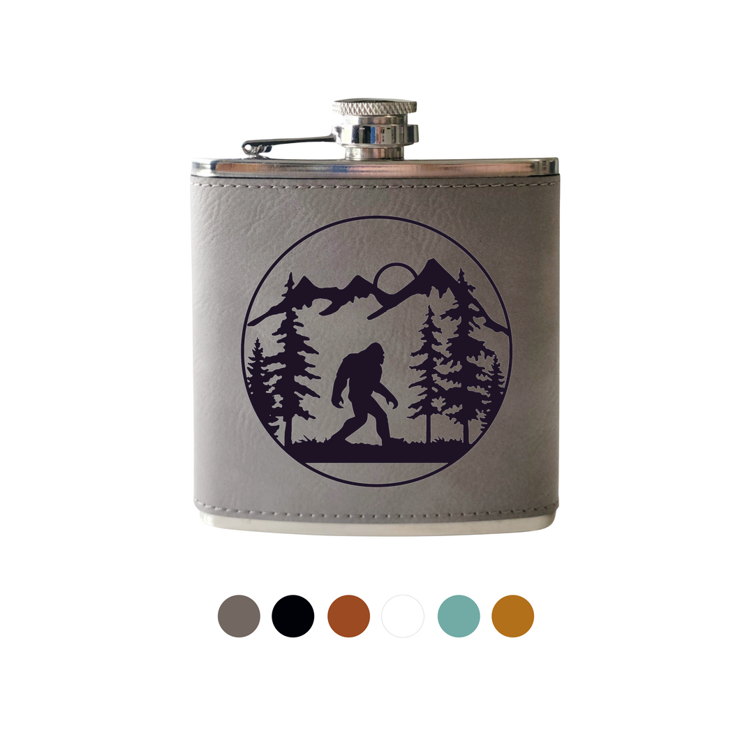 Flask- Bigfoot In Forest