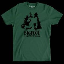 Bigfoot Is My Spirit Animal T-Shirt - Green - Ghost Augustine logo discretely on the back
