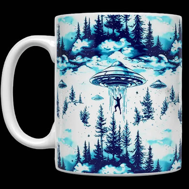 UFO Abduction Ceramic Mug