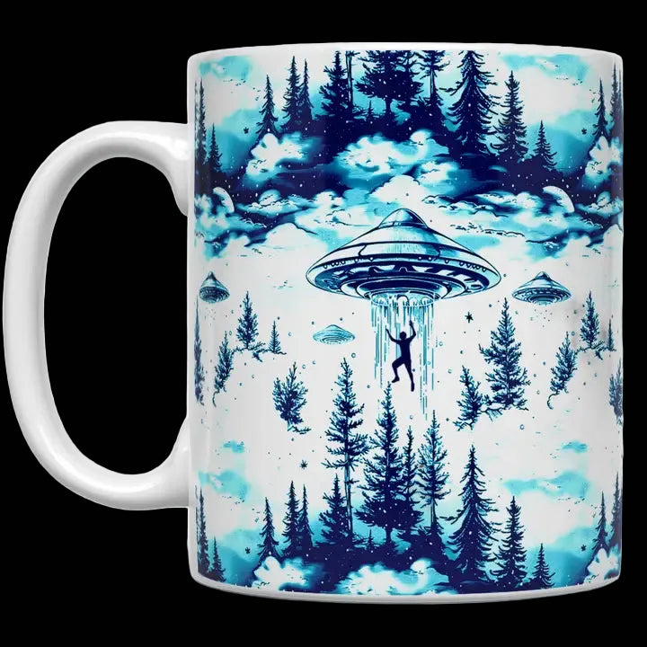 UFO Abduction Ceramic Mug