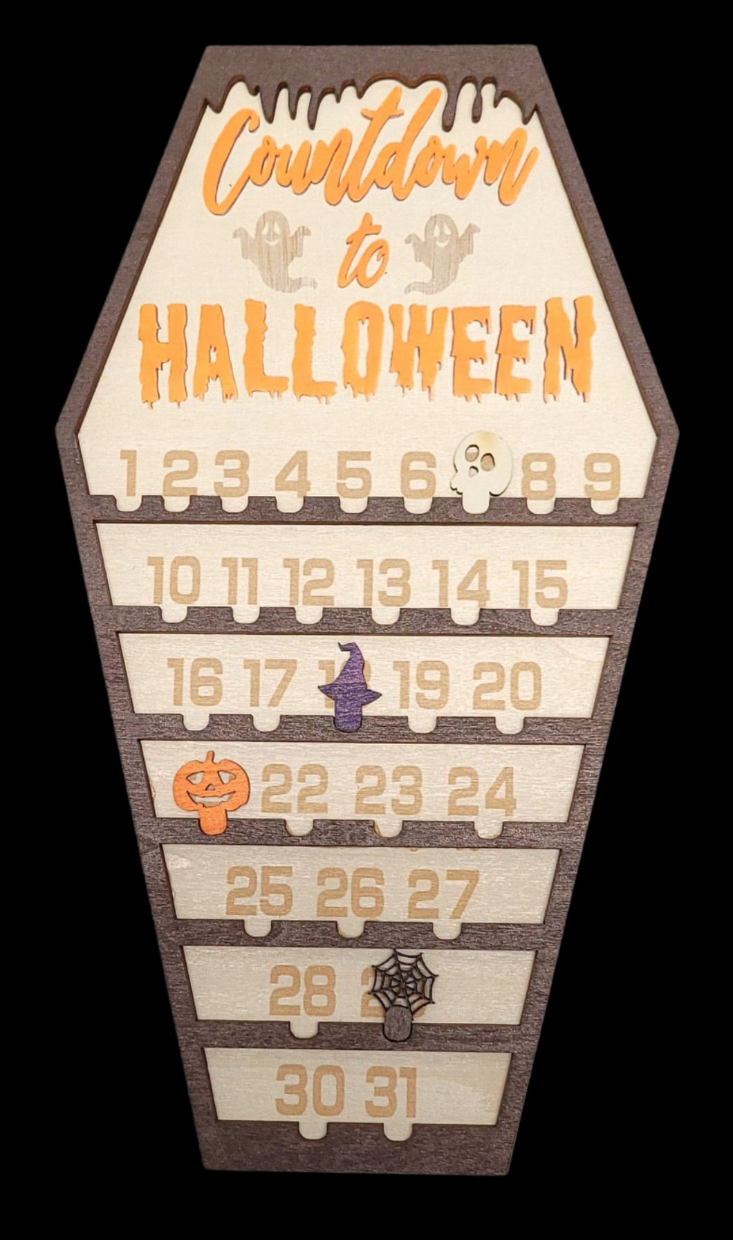 Halloween Coffin Countdown Calandar